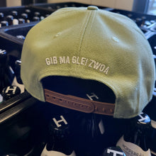 Lade das Bild in den Galerie-Viewer, HOPPEBRÄU Snapback Cap mintgrün/timberland braun